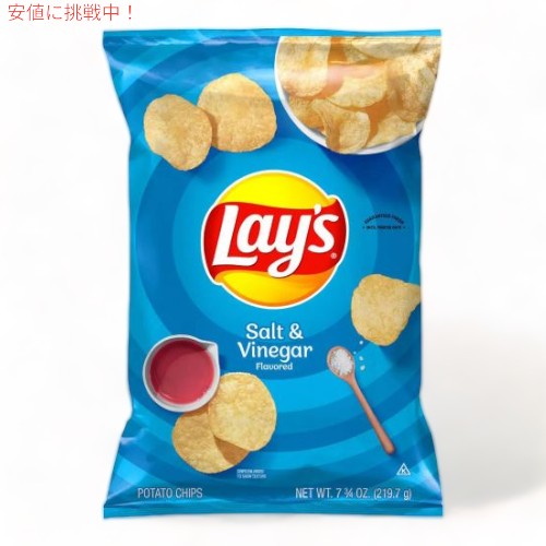 Lay's CY |eg`bvX \grlK[ 219g Salt & Vinegar Flavored Potato Chips 7.75oz