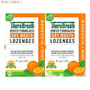 【2個セット】TheraBreath セラブレス ドライマウスロゼンジ 亜鉛入り マンダリンミント 100粒 Dry Mouth Lozenges with Zinc Mandarin Mint