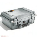 PELICAN ハードケース 1450 15L シルバー 1450-000-180 Case With Foam Silver