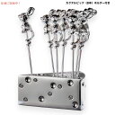 Mouse Shaped Cocktail Picks with Cheese Holder マウス型 カクテルピック 8本(チーズ型ホルダー付き) ステンレス...