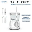 Waterpik ウォーターピック社 ウォーターフロッサー 歯垢を99.9％除去 WP-660 口腔洗浄器 ホワイト Water Flosser, White