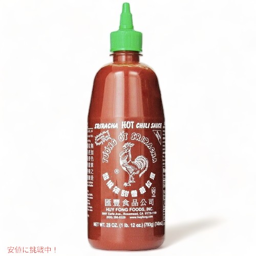 Huy Fong Sriracha Hot Chili Sauce 28oz X` zbg`\[X 740ml V`