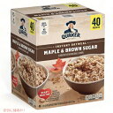 【お得パック】クエーカー インスタント オートミール メープル＆ブラウンシュガー 43g×40袋入 / Quaker Instant Oatmeal Maple Brown Sugar 40 packets