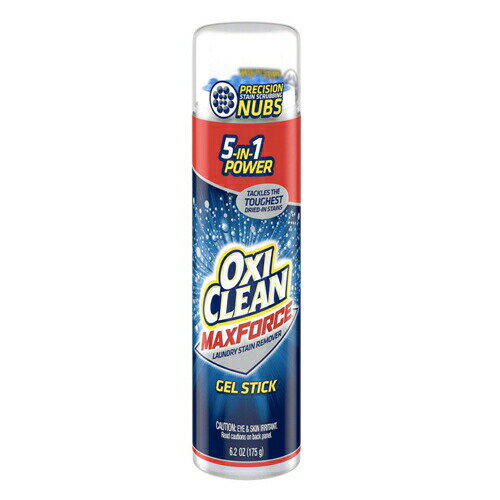 OxiClean Max Force Gel Stickは、かつてないほどの汚れを取り除くのに役立ちます。 すぐに洗濯機に入れられないときは、衣類の汚れの部分にジェルをつけて、1週間以内に洗ってください。 ジェルが汚れを浮かし、洗濯の際に繊維の奥から根こそぎ洗い出します。 忙しいあなた、部分汚れの気になる方へ！