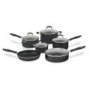 Cuisinart クイジナート 55-11BK こびりつかない テフロン加工 調理器具 フライパン 鍋 11点 セット 品 Founderがお届け!