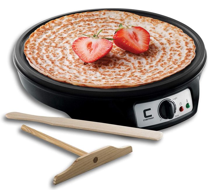 電気クレープメーカー Chefman Electric Crepe Maker Griddle クレープ作りツールセット付き Founderがお届け!