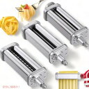 パスタカッター ローラーアタッチメント Manshan ミキサー用 KitchenAid キッチンエイド対応 2 Pcs Pasta Cutter 1 Pcs Roller Attachments