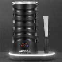 Aicok ミルクフォーマー 電動 ミルク泡立て器 ウォーマー スチーマー 照明ベース付き Founderがお届け!