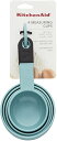 キッチンエイド 計量カップ KitchenAid KE058OHAQA クラシック 4個入り アクア Founderがお届け!