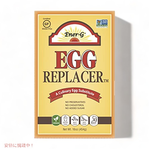 Ener-Gによるビーエッグリプレイスラーグルテンフリー、ビー、ナッツフリー、非遺伝子組み換え、コーシャ 16オンスパッケージ Ener-Gによるビーエッグリプレイスラーグルテンフリー、ビー、ナッツフリー、非遺伝子組み換え、コーシャ 16オンスパッケージ