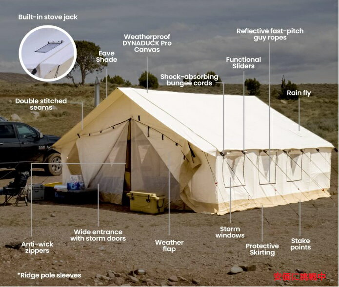 WHITEDUCK Alpha Canvas Wall Tent Waterproo �ۥ磻�ȥ��å� ����ե� �����Х� ��������ƥ�� �͵��б�