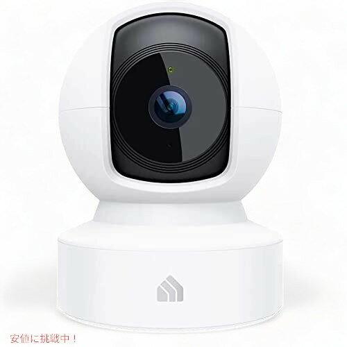 Kasa インドア パンチルト スマート セキュリティ カメラ、1080p HD ドッグ カメラ 2.4GHz、ナイト ビ..