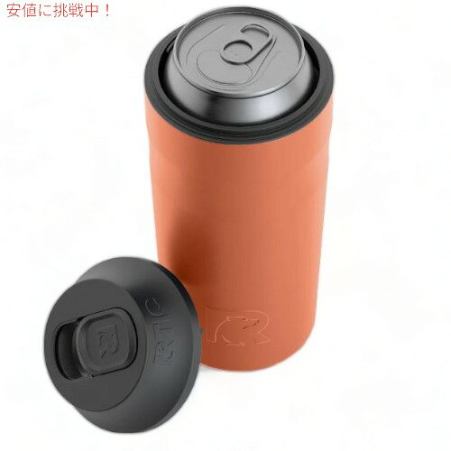 FounderのRTIC アールティック Can Chiller 保冷缶 Dark Orange ダークオレンジ｜アングル3