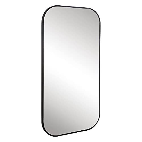 UttermostTAFTダークブロンズ21　x41　フレーム付きウォールミラー