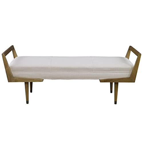Rakuten - Uttermostウェイロンモダンアイボリーベンチ23592