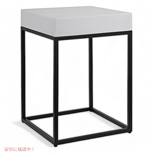 乐天商城 - Uttermost Gambia 14 　W Aged Black Accent Table w / Marble Top
