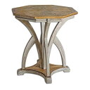Uttermost ラネンエイジドアクセントテーブル、ホワイト