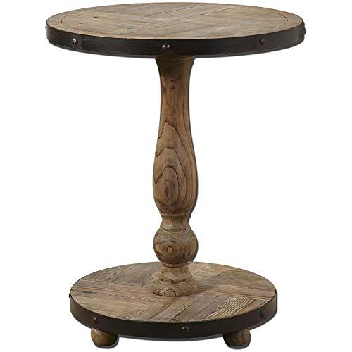 乐天商城 - Uttermost カンバーリンラウンドテーブル、エイジングブラックメタル