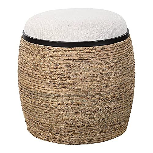 Rakuten - Uttermost島ライトベージュラウンドアクセントスツール