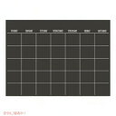 WallPops WPE0981マットマンスリーカレンダー、ブラック