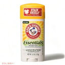 【最大1,000円オフクーポン配布中】ARM & HAMMER Essentials ナチュラル デオドラント 無香料 2.50 オンス (10 個パック)