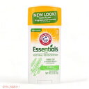 ARM & HAMMER Essentials ナチュラル デオドラント フレッシュ 2.50 オンス (10 個パック)