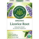 Traditional Medicinals Organic Licorice Root Tea|トラディショナルメディシナル オーガニック リコリスルート ティーバッグ 16包 24g