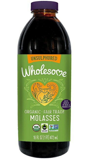 ホールサム Wholesome Sweetners スイートナー 甘味料 Unsulphured Blackstrap Molasses 16oz(472ml) オーガニック＆フェアトレード 黒糖蜜 16oz founder-10026827 Founder サンプル画像2