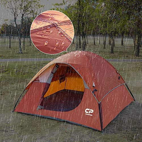 【今だけポイント5倍】CAMPROS 3人用テント-キャンプ用のドームテント、防水防風バックパッキングテント