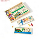 Melissa&Doug See&Spell木製教育玩具8枚の両面スペルボードと64文字(3)