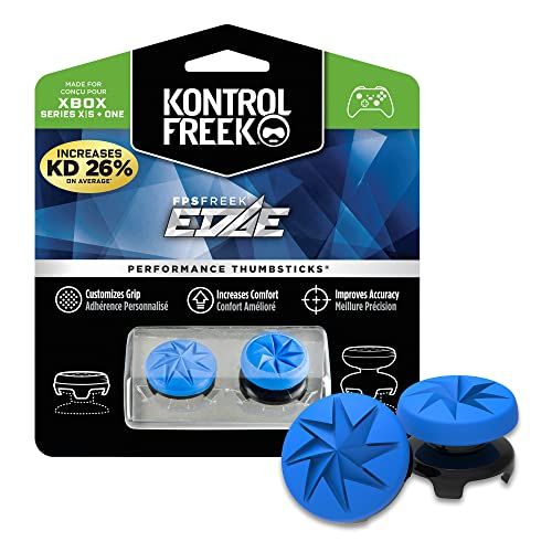 KontrolFreekFPSFreek Edge XboxOneおよびXboxシリーズXコントローラー用 高層凸1つ、低層凸1つ青い