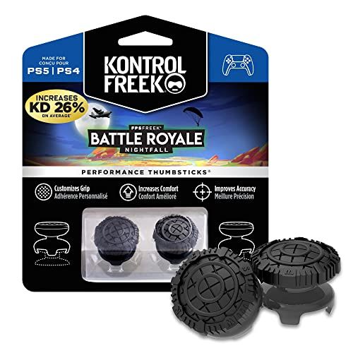 KontrolFreek Battle Royale Nightfall for PS4およびPS5 2ハイライズコンベックスブラック