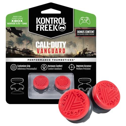 KontrolFreek Call of Duty XboxOne,XboxSeriesX 2高層ハイブリッド赤、黒