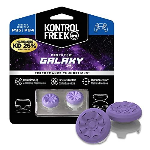 KontrolFreek Galaxy Purple for PS4およびPS5 高層1つ、中層1つ紫 KontrolFreek Galaxy Purple for PS4およびPS5 高層1つ、中層1つ紫