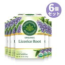 Traditional Medicinals Organic Licorice Root Tea|トラディショナルメディシナル オーガニック リコリスルート ティーバッグ 16包 24g [6箱セット]