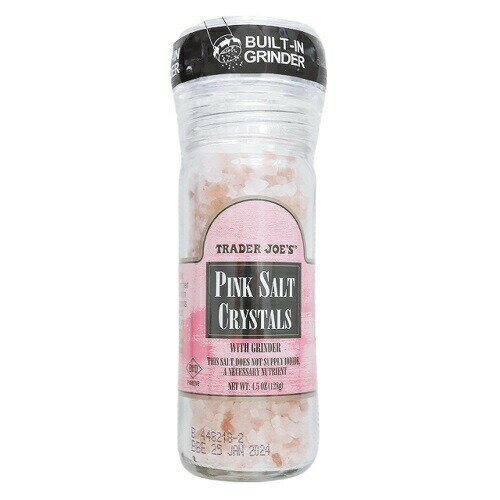 トレーダージョーズ ピンクソルト グラインダー付き 128g / 4.5oz Trader Joe's Pink Salt Crystals with Grinder