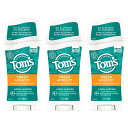 【3本】Tom's of Maine トムズオブメイン ナチュラル ロングラスティング デオドラント フレッシュアプリコット 2.25oz/64g