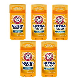 【5個】アーム＆ハンマー デオドラント[クールブラスト] Arm & Hammer ULTRAMAX ソリッド 73g