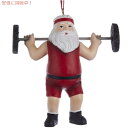 J[c Ah[ KURT ADLER Santa Weightlifter I[ig A1861 T^ Founder͂!