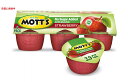 Mott 039 s モッツ アップルソース 無糖 ストロベリー Unsweetened Strawberry Applesauce 3.9oz 6個入りカップ
