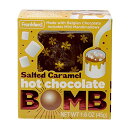 Frankford Salted Caramel Hot Chocolate BOMB は、最新かつ最高のホット チョコレートの楽方です。塩キャラメル風味の濃厚なベルギー ミルク チョコレートを使用し、ミニマシュマロを詰めました。中空のチョコレート ボールをマグカップに入れ、その上に温かいミルクを注ぐと、溶けてシルクのようなホット チョコレート ドリンクになります。塩キャラメルのフレーバーで強化されたホットココア体験が向上します。おおよそのサイズ : 3.4×3.1×3インチ 重さ : 1.6オンス B09KFVB322