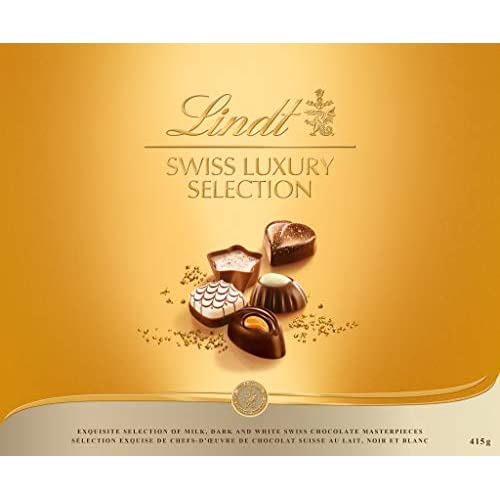 Lindt LINDOR スイスラグジュアリーセレクション チョコレートギフトボックス 14.6 oz