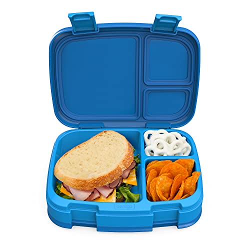 Bentgo ベントゴー Fresh ? 漏れ防止、万能な4コンパートメント弁当スタイルランチボックス BPAフリー、食品に安全な素材 (ブルー)のサムネイル
