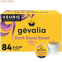 Gevalia ダーク ロイヤル ロースト ダーク ロースト K-Cup コーヒー ポッド、ブレックファースト (84 ct ボックス)