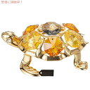 Matashi 24K ゴールドメッキ タートル トパーズオーナメント付き
