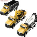 TEMI 3パック ダイカスト エンジニアリング 建設車両 ダンプ トラック ディガー ミキサー トラック 1/50スケール|詳細画像