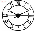 30 Inch Large Wall ClockRoman Numeral モダンなウォールクロック 壁掛け時計 メタル Black