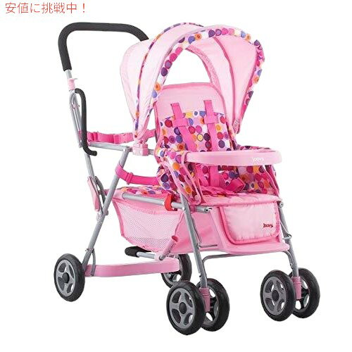 Joovy Toy Caboose 人形ベビーカー 人形アクセサリー ピンクドット Founderがお届け!