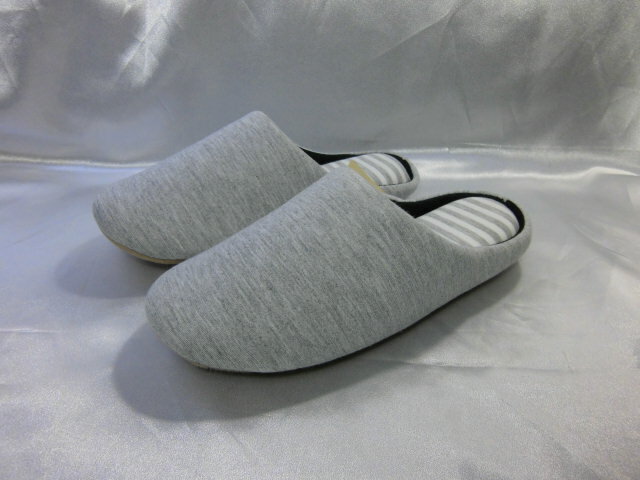 樂天商城 - スリッパ 洗える グレー色 GY Mサイズ ソフトスリッパ 室内履き ふかふか軽い 婦人用 レディース 軽量 軽い オシャレ おしゃれ 自宅用 来客用 事務所用 展示会場用 クリニック ソフトチャールストンスリッパ 10-4-451-09 M 沖縄不可