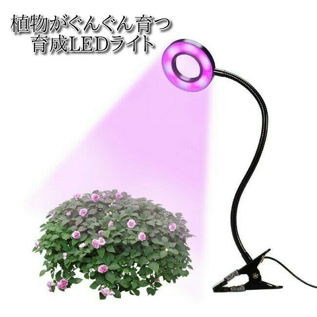 植物 ライト LED クリップ式 USB充電 